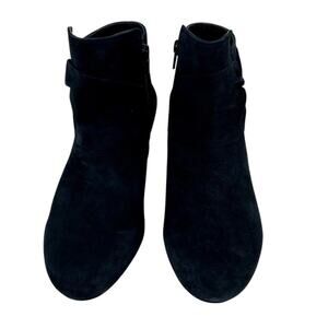 NWT David Tate David Tate Cupcake Bootie Heel Navy Blue Suede Boots Women’s 7.5